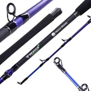 Vara Carretilha 1,98m Bravus STT Carbono 120lbs Pesca