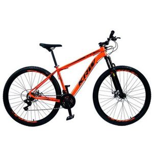 Bicicleta Aro 29 KRW Alumínio Shimano TZ 21 Velocidades Freio a Disco Suspensão dianteira SH21