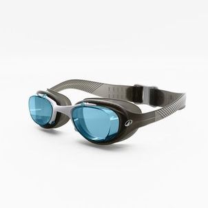 Óculos de Natação Tamanho L - Xbase preto branco, lentes coloridas azul