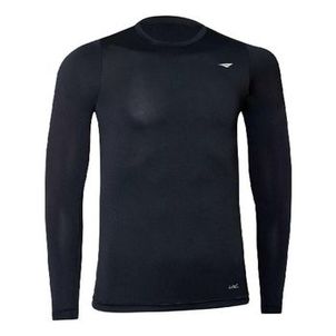 Camiseta Penalty Skin Manga Longa Juvenil Preta