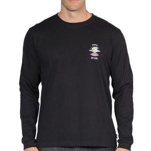 Camiseta Rip Curl Manga Longa Search Icon WT25 Preto