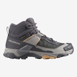 Bota de Trilha Feminina Salomon X Ultra 5 Mid GTX Gore-Tex Cinza