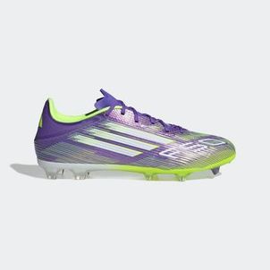 Chuteira Adidas F50 League Futebol de Campo Adulto Roxo/Amarelo