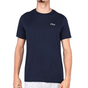 Camiseta Fila Basic Sports 2 Marinho e Prata