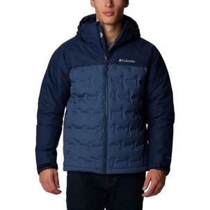 Jaqueta Columbia Masculina Grand Trek III Down Azul Capuz Neve