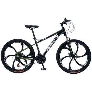 Bicicleta Aro 26 Alumínio Bike 21 Vel Marchas Freio a Disco Quadro Aço Carbono Cor Preto WCT FITNESS
