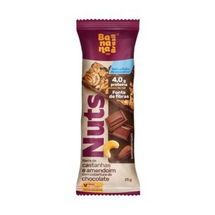 Barra de cereal Bnb Nuts e Chocolate Banana Brasil