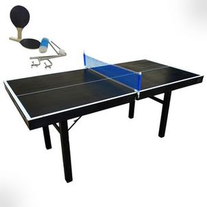 Kit Mesa de Ping Pong Tenis de Mesa Juvenil MDF 15mm Com Raquete e Rede