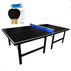 Mesa de Ping Pong Tenis de Mesa Oficial MDF 15mm Com Kit Rede e Raquete