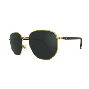 Óculos de sol HB Peak hexagonal Dourado