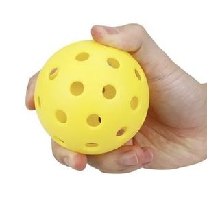 Bola De Pickleball Amarela De 40 Buracos - Kit com 4 bolas