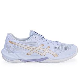 Tênis Asics Gel Rocket 12 Azul Claro e Dourado