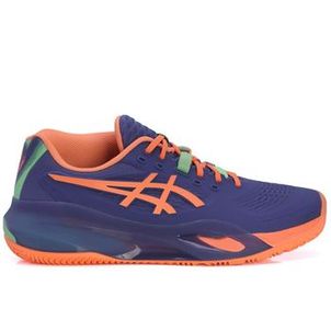 Tênis Asics Gel Resolution X Padel Azul e Laranja