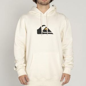 Moletom Quiksilver Canguru Comp Logo W25 Masculino Off White