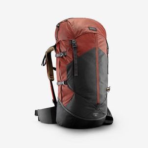 Mochila Masculina Trilha Trekking MT 100 Easyfit 70L Forclaz Vermelho