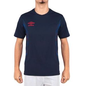 Camiseta Umbro Rush Marinho Azul e Vermelho