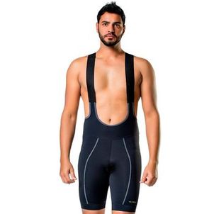 Bretelle Ciclista Masculino Elite 119995 Bike Preto/Chumbo