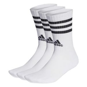 Meia de Algodão Stripes (3 Pares) Adidas Preta