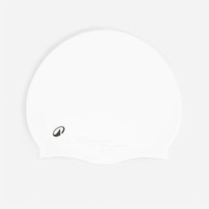 Touca de Natação de Silicone Logo 500 Nabaiji Branca
