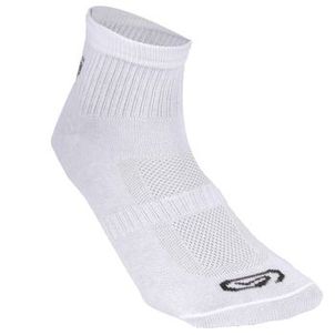 Meias de Corrida Cano Médio Mid Kiprun Kit com 1 Par Branca
