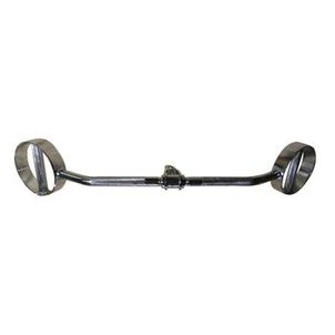 Puxador Angulado Pegada Romana em Aço Maciço Cromado Pelegrin PEL-07PR 85cm