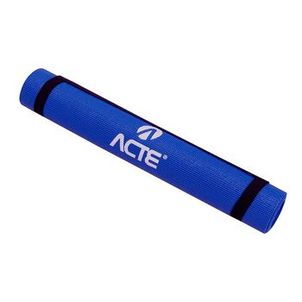 Tapete Yoga Mat, Com Alça de Transporte, Antiderrapante, Texturizado, Azul, T11, Acte Sports