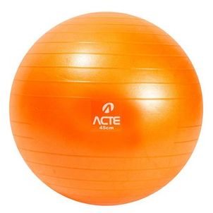 Bola de Pilates 45cm, Laranja,  Com Bomba de Ar, T9-45, Acte Sports