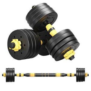 KIT MUSCULAÇÃO 3 EM 1 BONAFIT AMARELO E PRETO 20KG