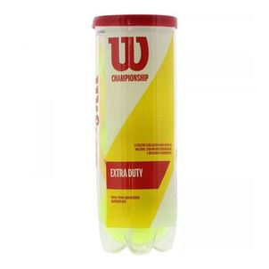 Bola De Tênis Wilson Championship Extra Duty 3 Unidades Unissex - Amarela Único