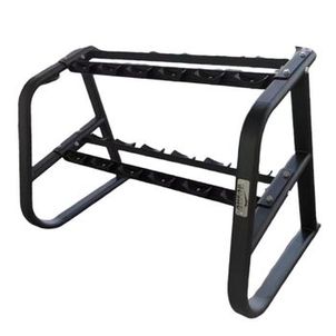SUPORTE DE DUMBBELL 6 PARES POSIÇÕES LINHA FIRST AHEAD SPORTS PRETO