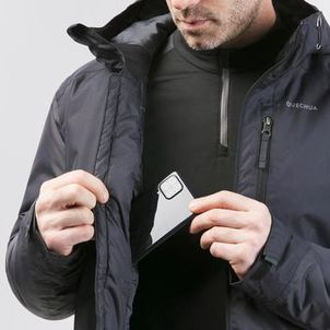 Jaqueta Masculina Trilha 500 Impermeável Térmica Quechua Preto