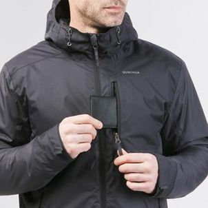 Jaqueta Masculina Trilha 500 Impermeável Térmica Quechua Preto