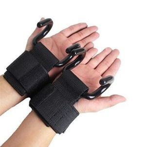 Luva Strap com Garra de Aço para Treino de Musculação Par Yangfit