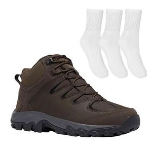 Kit Bota Columbia Buxton Peak II Masculina + 3 Pares de Meias
