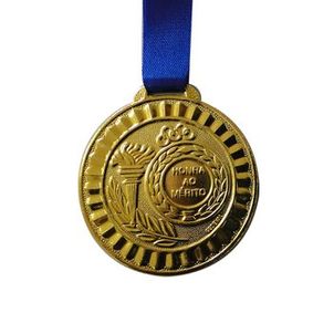 MEDALHA GEDEVAL 45MM OURO COM FITA