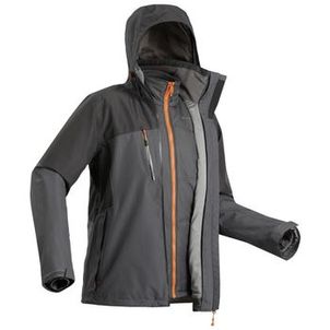 Jaqueta 3 em 1 masculina Trilha 500 Impermeável térmica Quechua