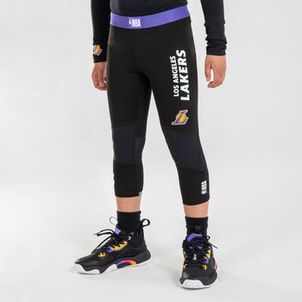 Calça Térmica 3/4 infantil de basquete 500 NBA Los Angeles Lakers