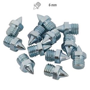 Bicos de Aço 15mm (Conjunto com 12) Kalenji Cinza-preta