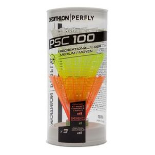Peteca de Plástico de Badminton PSC 100 Perfly (conjunto de 3)