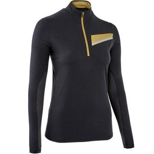 Camiseta Feminina de Trail Running Manga Comprida Evadict