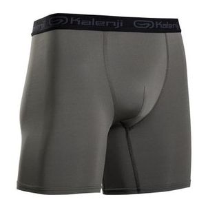 Cueca de Corrida Dry Boxer Kalenji Caqui