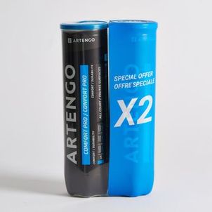 Bola de Tênnis Confort Pro (2 tubos com 4 Bolas) Artengo
