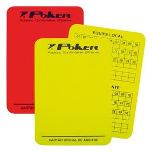 Cartão de Arbitro de Futebol Poker