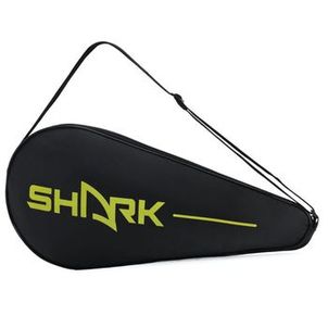 Capa Para Raquete De Beach Tennis Shark Preta e Amarela