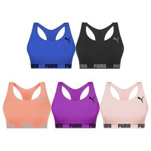 Kit 5 Tops Puma Nadador Sem Costura Feminino