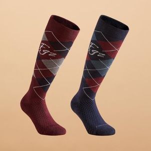 Meias de Equitação Adulto SKS com 2 pares