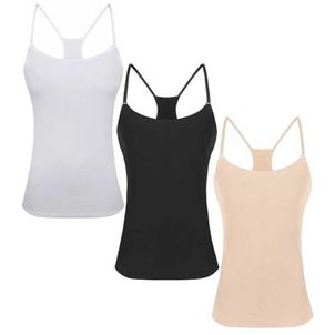 Kit 3 Regatas Puma Modal Stretch Feminino - Preto/Branco/Nude