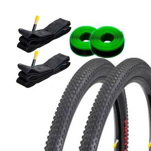 Kit Par Pneu Pirelli Scorpion Pro 29x2.20 + 2 Câmaras Bico Grosso + 2 Fitas Anti Furo