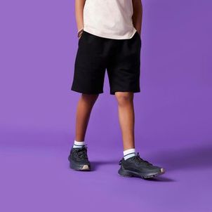 Short Infantil de Corrida em Algodão 500 Domyos Preta