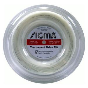 Rolo de Corda Sigma Tournament Nylon 15L / 1.35 (Rolo com 200 metros)-Branco